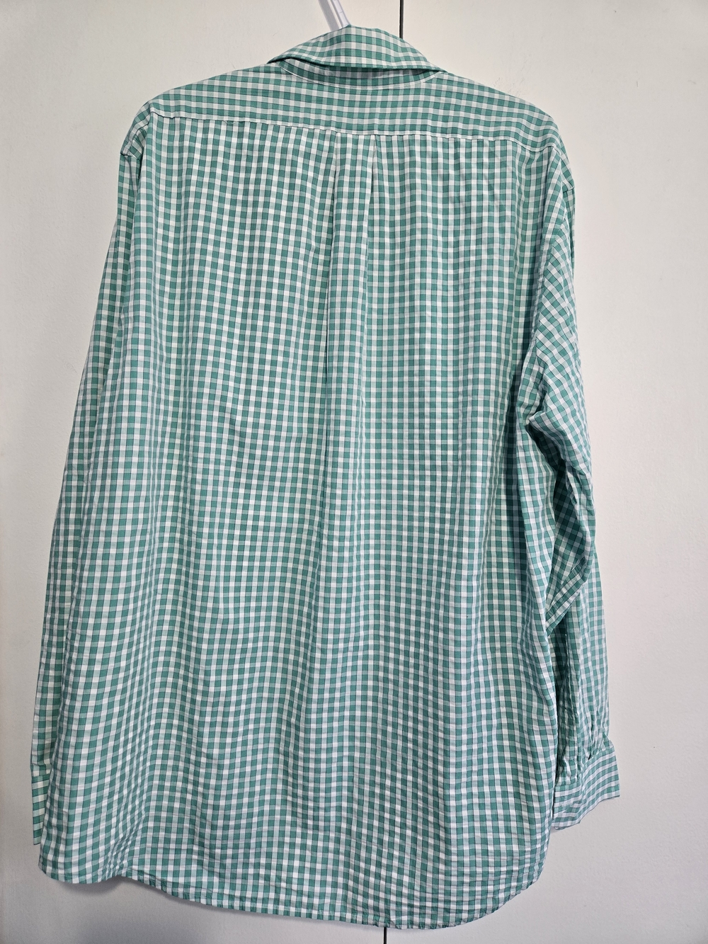 Brooks Brothers Regent Fit Green Gingham Button Down Shirt Mens XL 100% Cotton - Picture 7 of 7